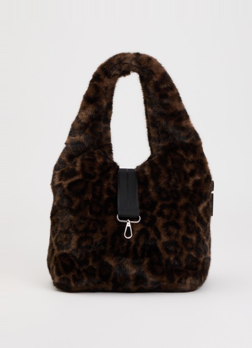 Bellerose Jelga schoudertas van imitatiebont met panterprint