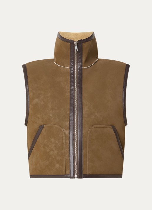 Bellerose Jonson reversible bodywarmer met steekzakken - voorkant 2 bruin