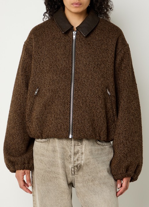 Bellerose Justine jack in wolblend met ritszakken
