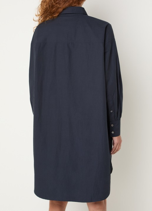 Bellerose Kaat mini tuniekjurk met kraag - achterkant 2 donkerblauw