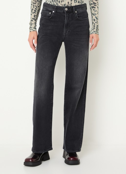 Bellerose Kia high waist straight leg jeans met gekleurde wassing