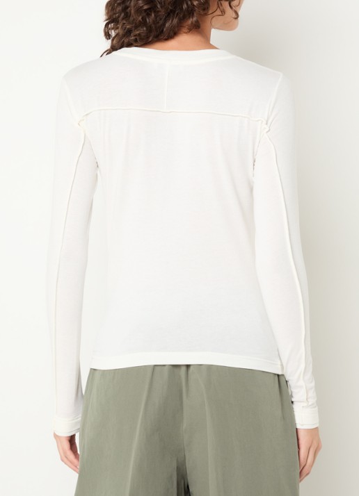 Bellerose Mendy long sleeve met boothals - achterkant 2 wit