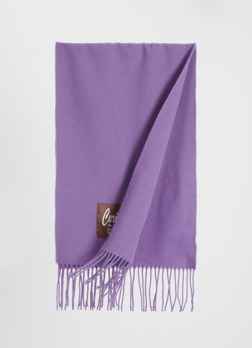 Bellerose Milan sjaal van scheerwol 120 x 35 cm - detail paars