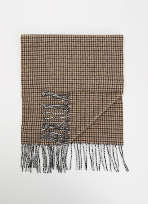 Bellerose Milan sjaal van wol met pied-de-poule design 32 x 120 cm