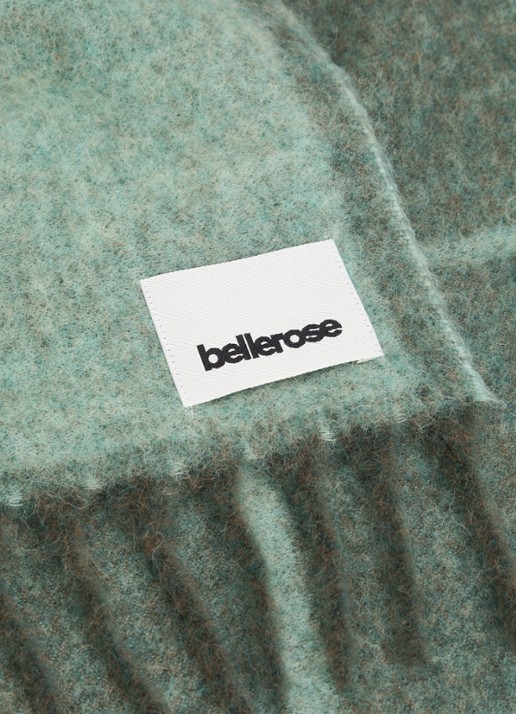 Bellerose Morywo sjaal in alpaca wolblend 220 x 33 cm  - detail 3 groen
