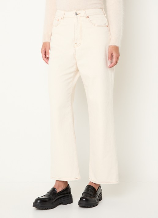 Bellerose Poker high waist straight fit jeans met gekleurde wassing