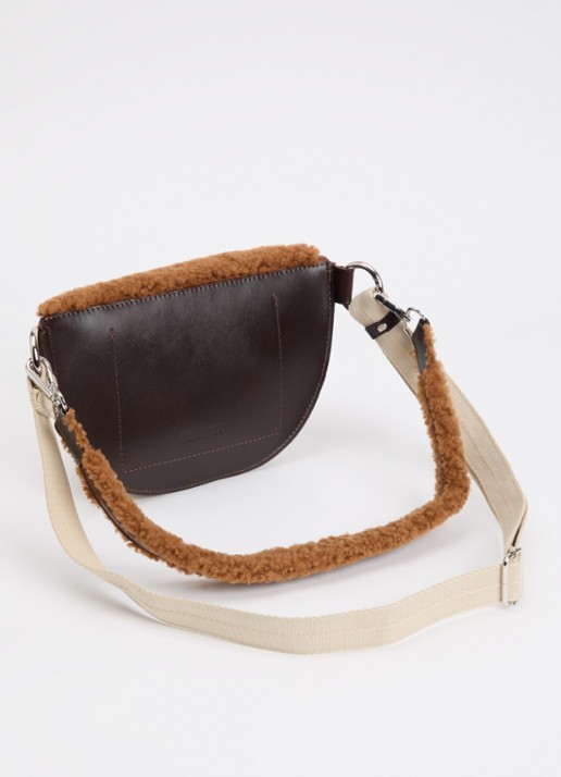 Bellerose Rosie crossbodytas met afneembare schouderriem - achterkant 5 camel