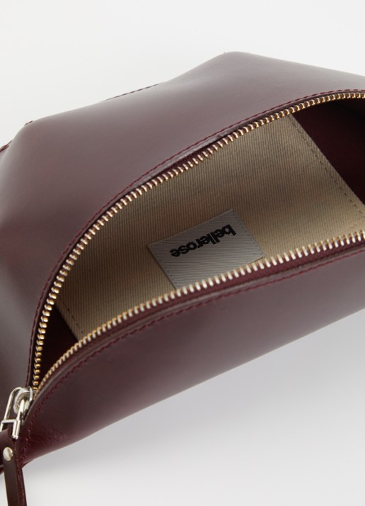 Bellerose Rosie heuptas van kalfsleer - detail 3 bordeauxrood