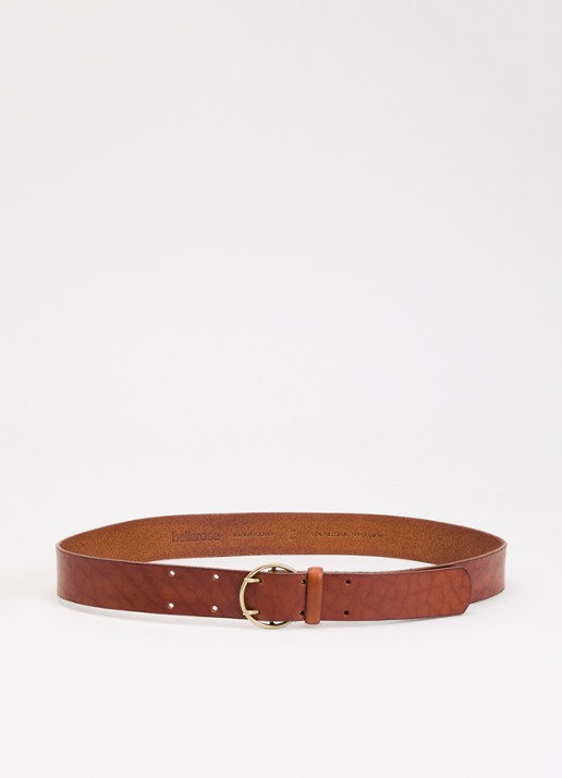 Bellerose Selya riem van leer - voorkant cognac