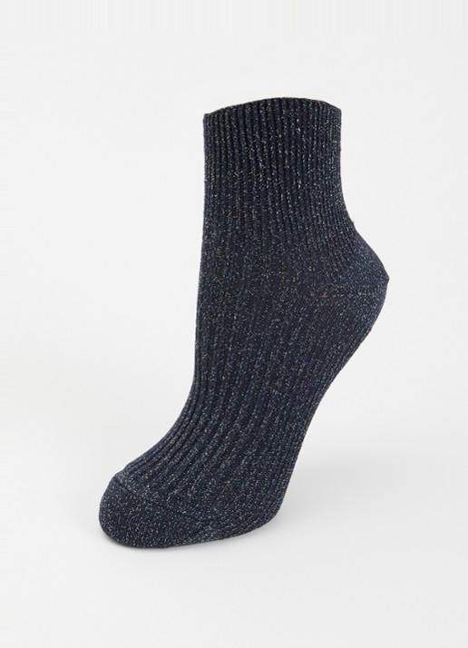 Bellerose Sokken met glitter  - detail 3 donkerblauw