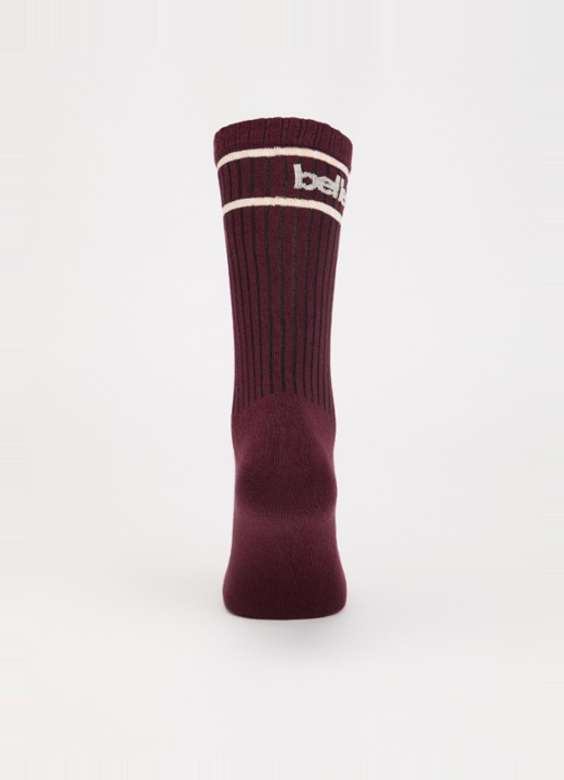 Bellerose Sokken met logo - voorkant 3 paars