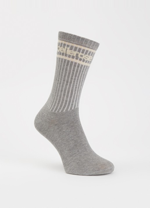 Bellerose Sokken met logo - voorkant grijs