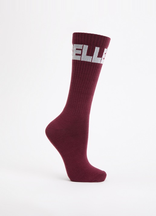 Bellerose Sokken met logo - voorkant 2 bordeauxrood