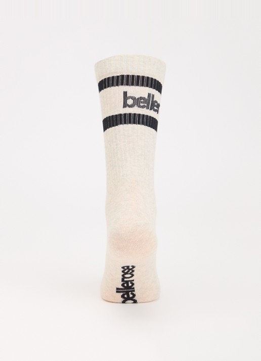 Bellerose Vanmo sokken in katoenblend met logo - voorkant 2 creme