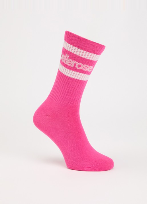 Bellerose Vanmo sokken in katoenblend met logo - voorkant 2 fuchsia