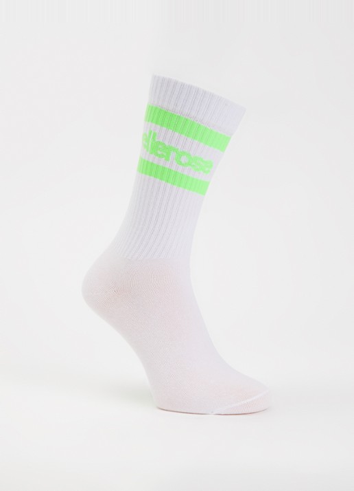 Bellerose Vanmo sokken in katoenblend met logo - voorkant wit