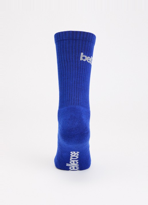 Bellerose Vem sokken in katoenblend met logo - voorkant 2 kobaltblauw