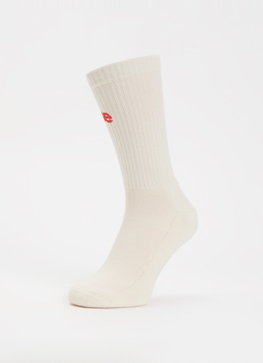 Bellerose Vem sokken in katoenblend met logo - detail 3 gebroken wit