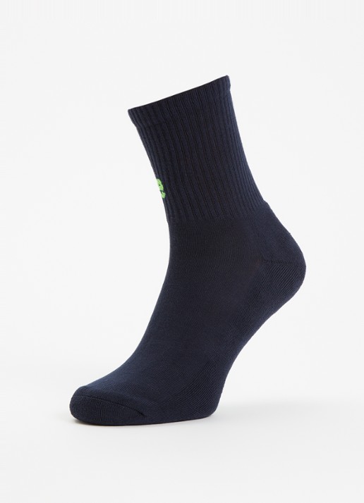 Bellerose Vemho sokken in katoenblend met logo - detail 3 donkerblauw