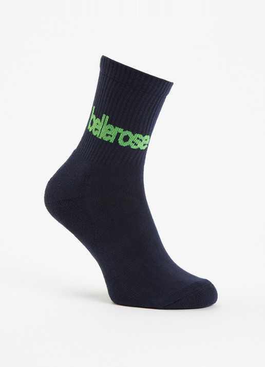 Bellerose Vemho sokken in katoenblend met logo - voorkant donkerblauw
