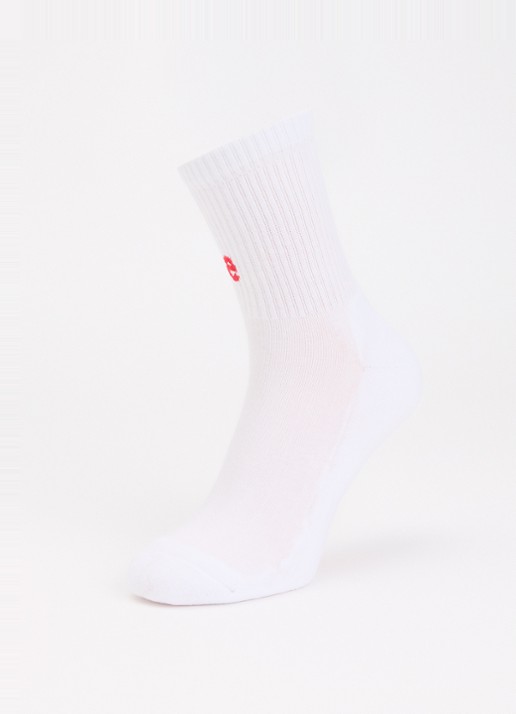Bellerose Vemho sokken in katoenblend met logo - detail wit