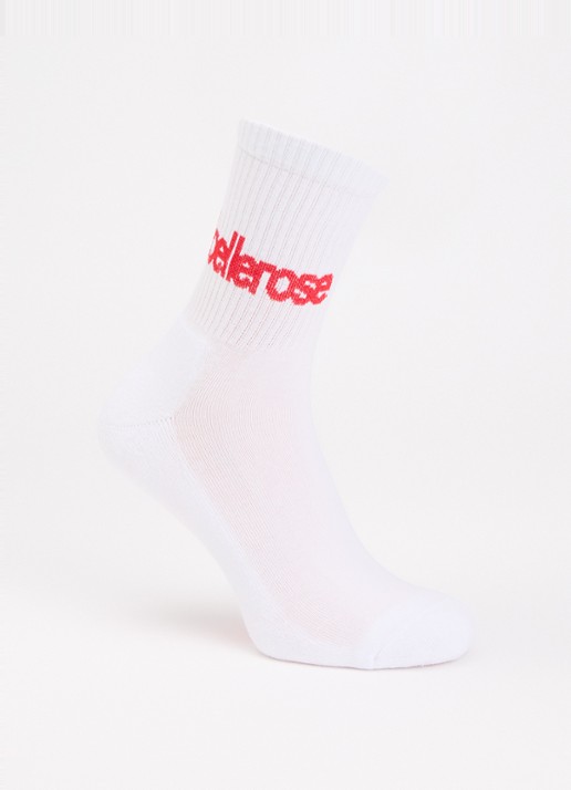 Bellerose Vemho sokken in katoenblend met logo - voorkant 2 wit