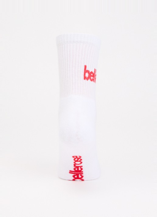 Bellerose Vemho sokken in katoenblend met logo - voorkant 3 wit