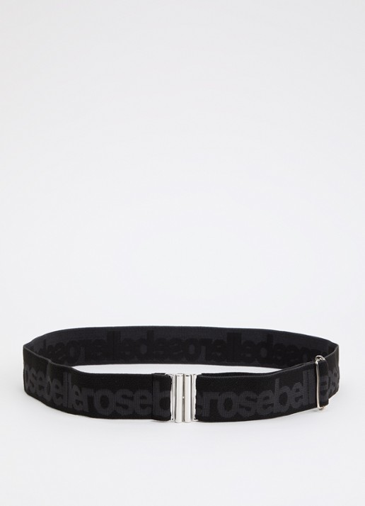 Bellerose Viba riem met logoprint - voorkant zwart