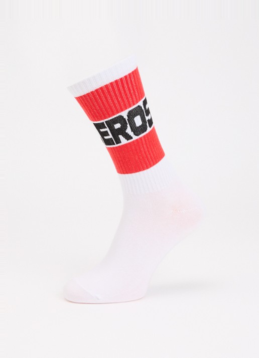 Bellerose Vite sokken in katoenblend met logo - detail 3 wit