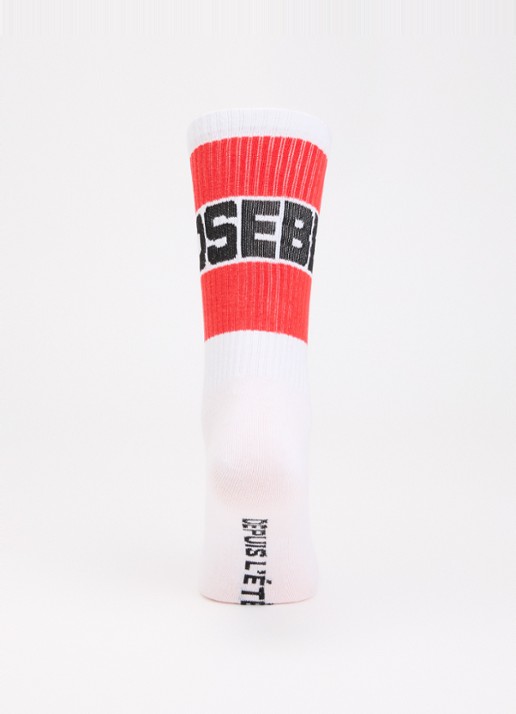 Bellerose Vite sokken in katoenblend met logo - voorkant 2 wit