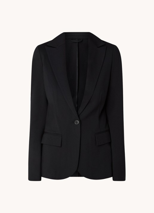 Benetton Blazer met klepzakken - voorkant 2 zwart