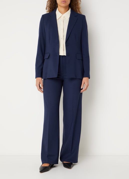 Benetton Blazer met klepzakken - voorkant 4 donkerblauw