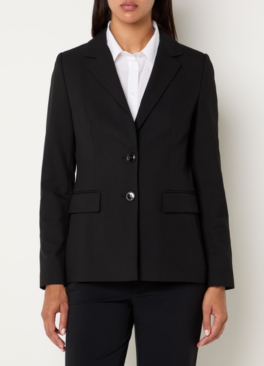Benetton Blazer met schoudervulling en klepzakken