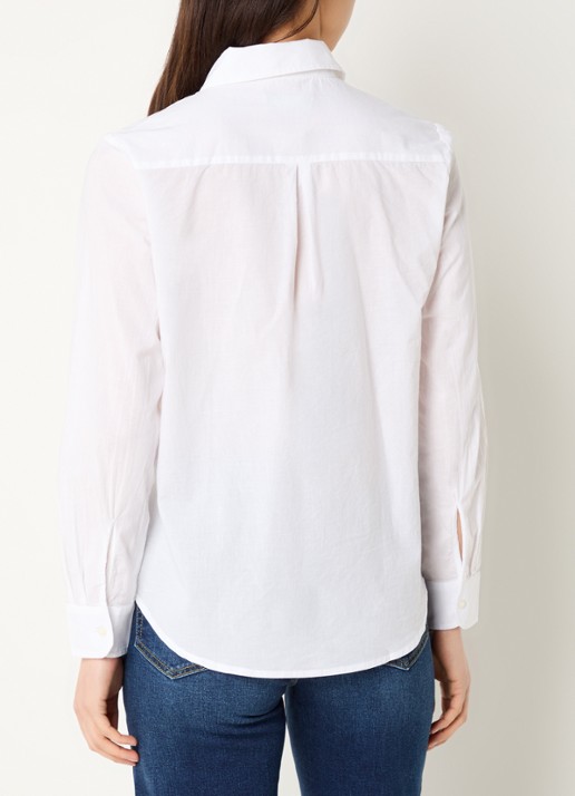 Benetton Blouse met kraag - achterkant 3 wit