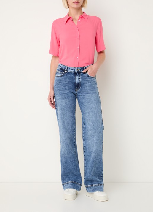 Benetton Blouse met kraag - voorkant 2 rood