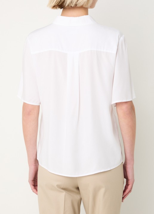 Benetton Blouse met kraag - achterkant 3 gebroken wit