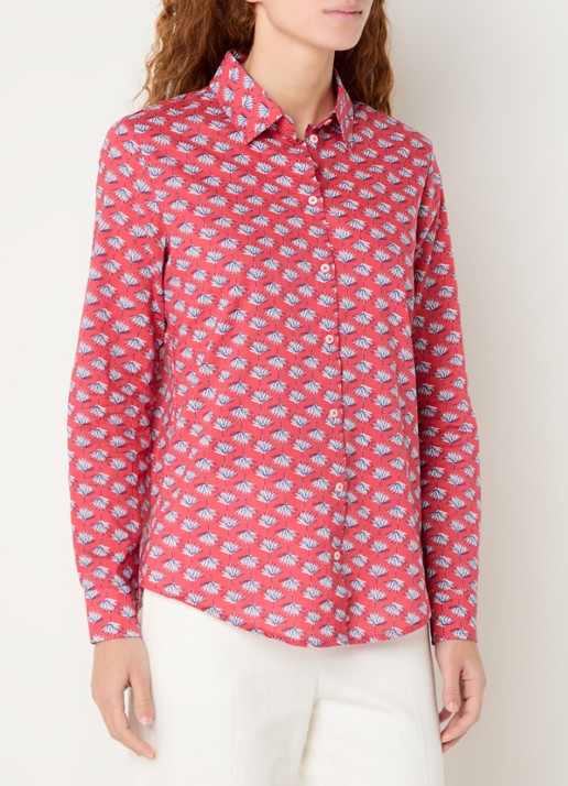 Benetton Blouse met print - detail 4 rood