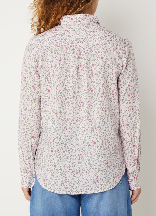Benetton Blouse met print - achterkant lichtroze