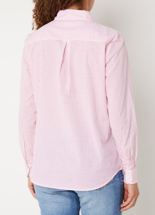 Benetton Blouse met print - achterkant 2 donkerroze