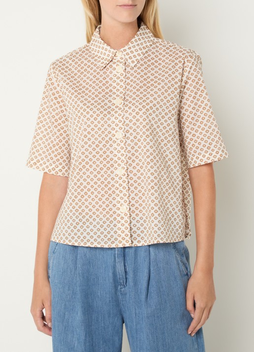 Benetton Blouse met print - detail 3 groen