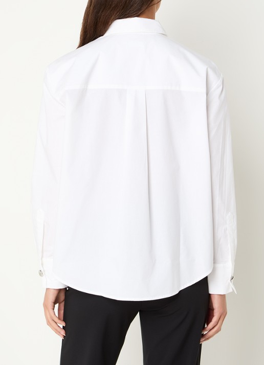 Benetton Blouse van katoen - achterkant wit