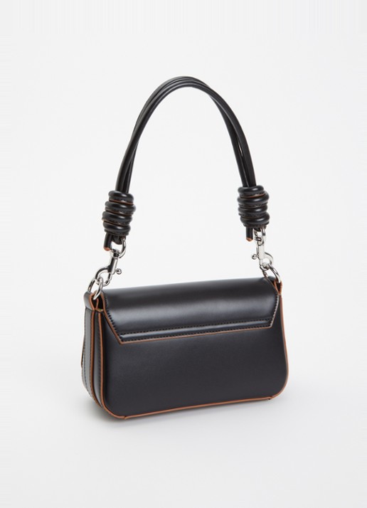 Benetton Crossbodytas met afneembare schouderriem - achterkant 4 zwart