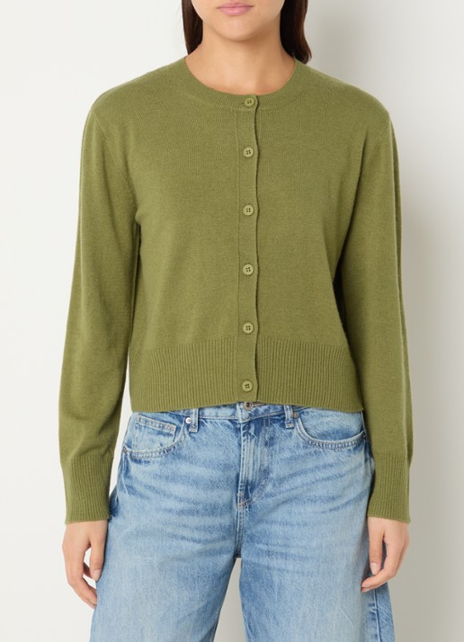 Benetton Fijngebreid vest met ronde hals