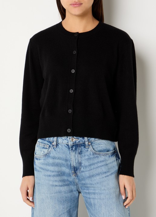 Benetton Fijngebreid vest met ronde hals