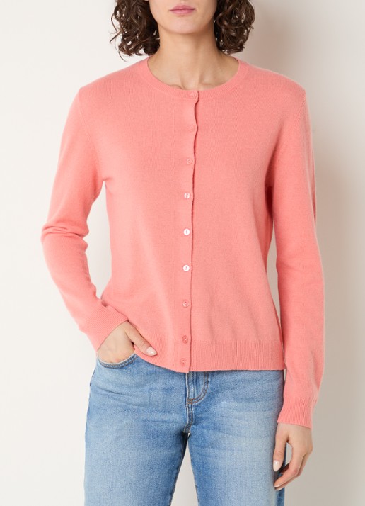 Benetton Fijngebreid vest van wol met ronde hals