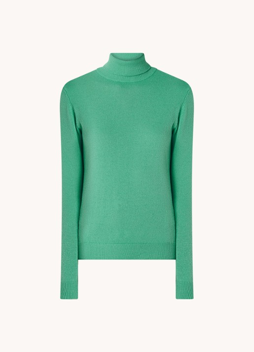 Benetton Fijngebreide coltrui van merino wol - voorkant 3 mint