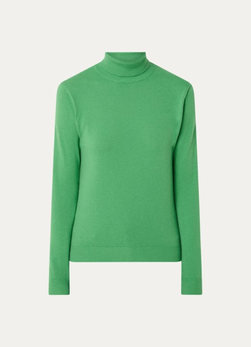 Benetton Fijngebreide coltrui van merino wol - voorkant 5 mint