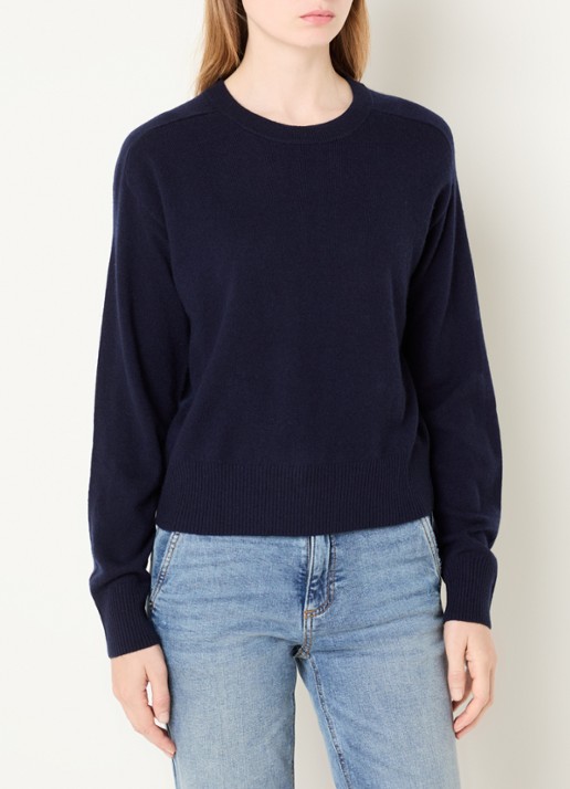 Benetton Fijngebreide pullover in kasjmierblend met ronde hals