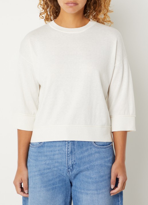 Benetton Fijngebreide pullover in wolblend