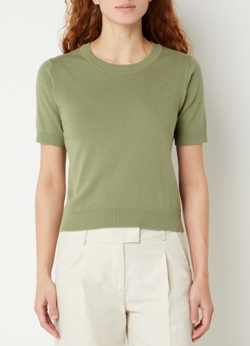 Benetton Fijngebreide pullover met ronde hals